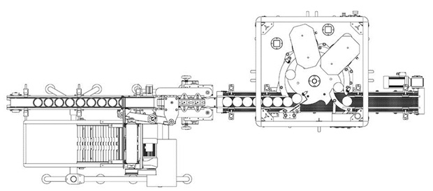 X5D双头全自动真空玻璃瓶锁盖机设计图